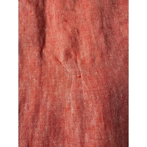 Matthew Burch Drawstring Midi Skirt in Red 1 Womens Linen - Picture 9 of 16